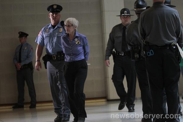 Moral Mondays civil disobedience arrest