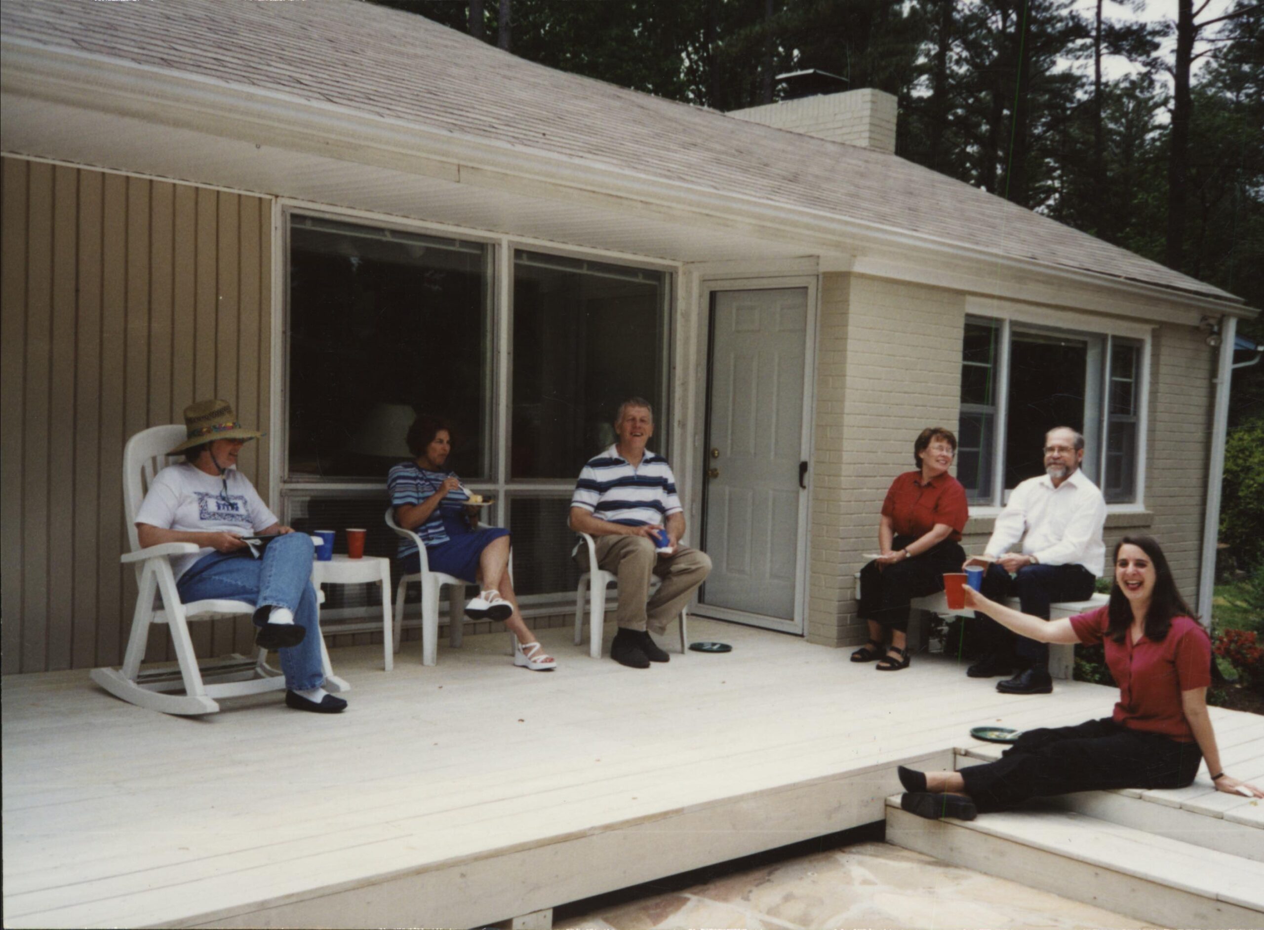 A choir party at the Raleigh home of Bill Finger and Georgia Springer