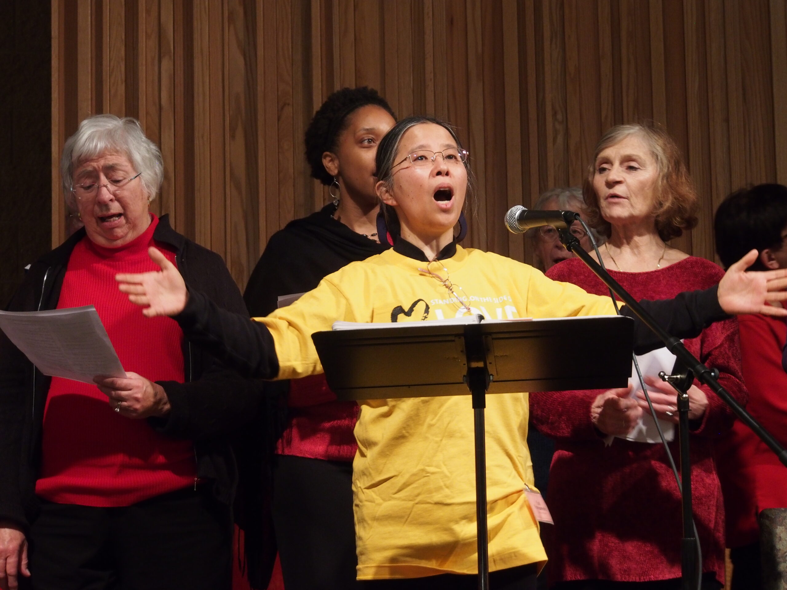 Choir director Yuri Yamamoto